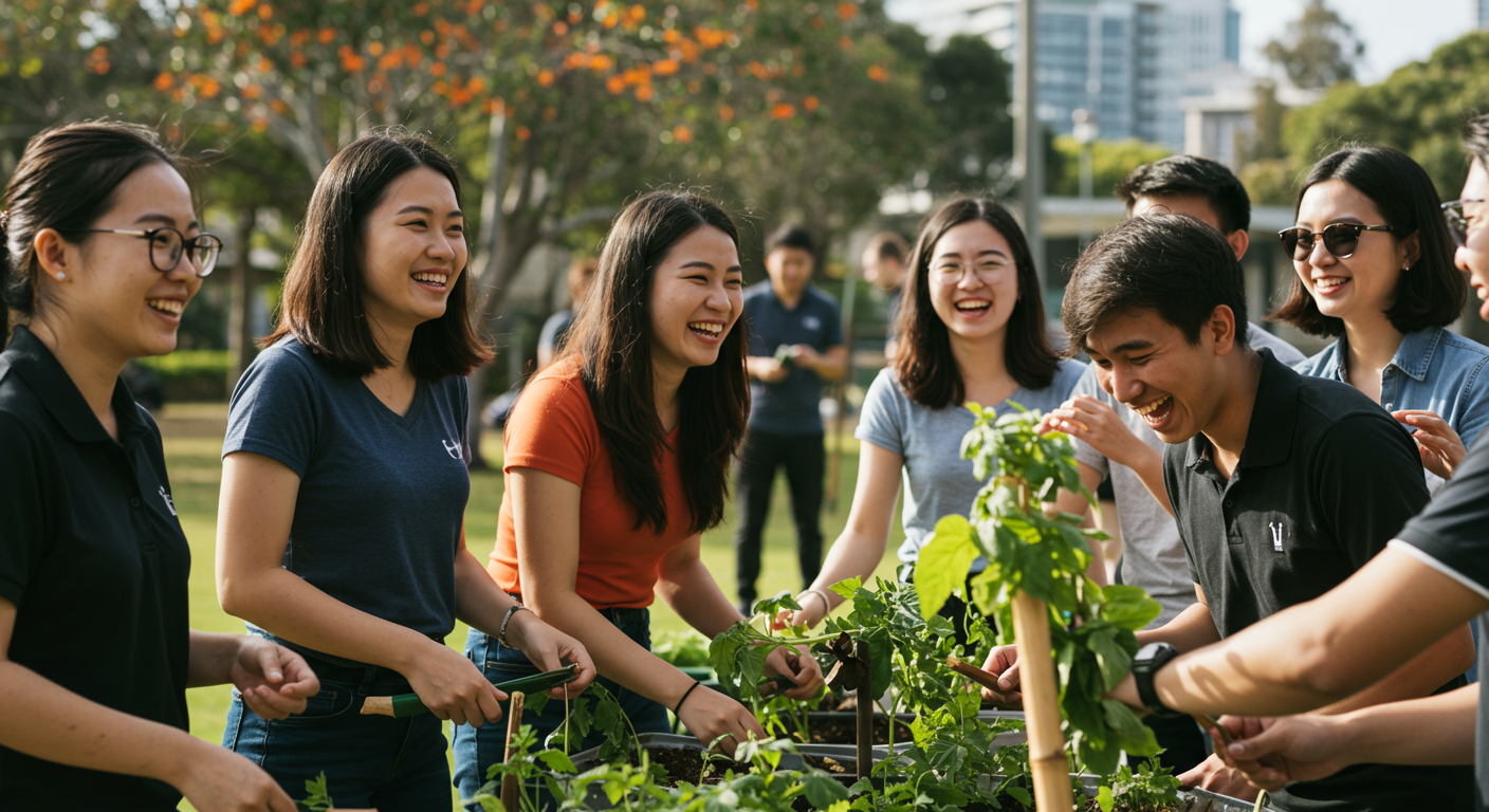 Sinh viên Việt Nam tham gia hoạt động cộng đồng tại Úc