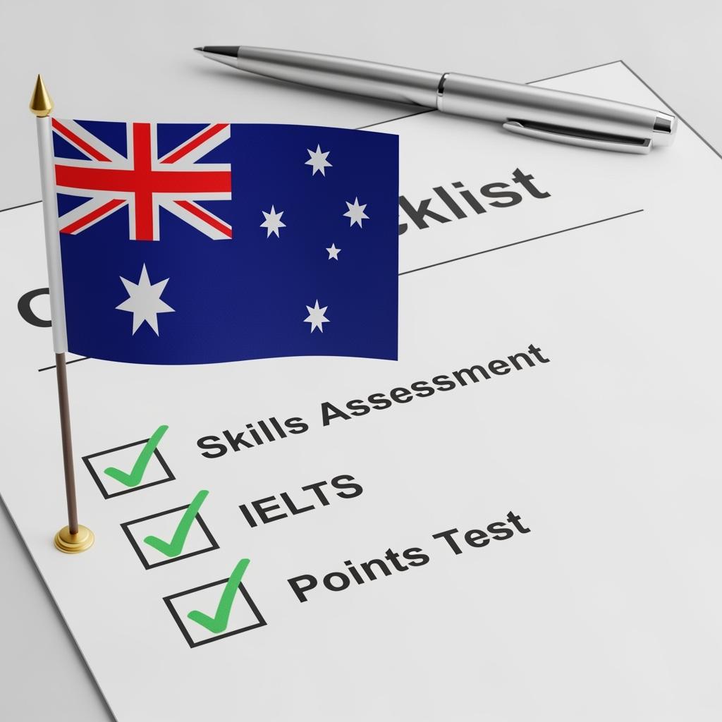 Checklist các điều kiện cần thiết để xin visa 190 Úc năm 2025.