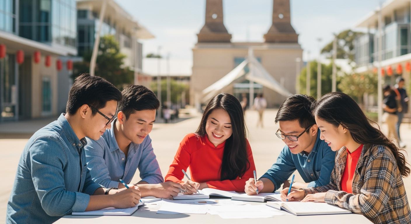 Sinh viên Việt Nam tại một trường đại học ở Australia
