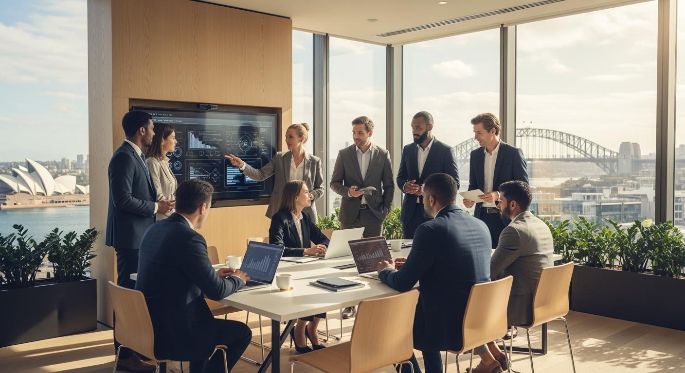 Nhóm lao động tay nghề cao đa quốc tịch đang làm việc tại Úc