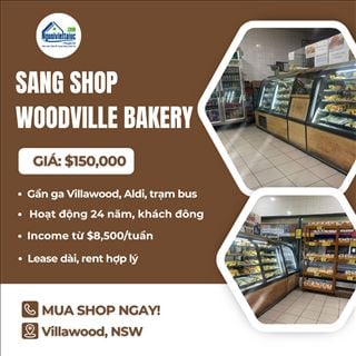 Sang shop bakery vị trí đắc địa, đông khách vùng Villawood, NSW