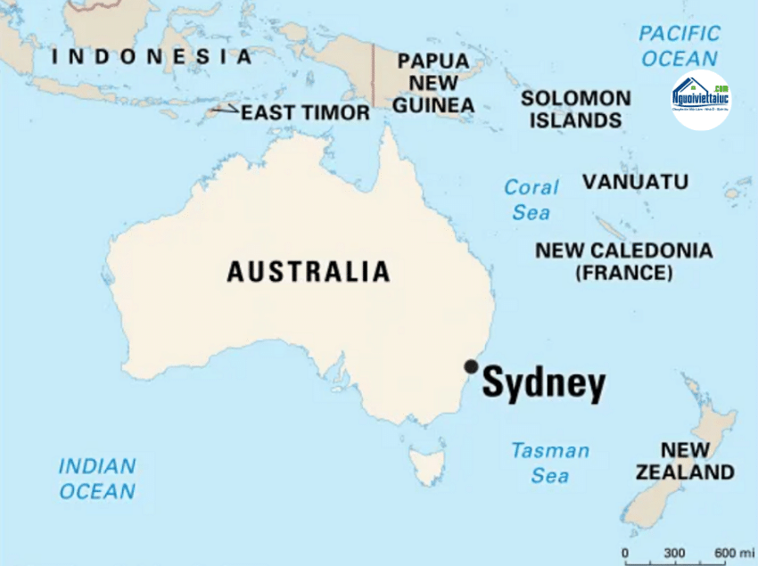 Vị trí địa lý của Sydney