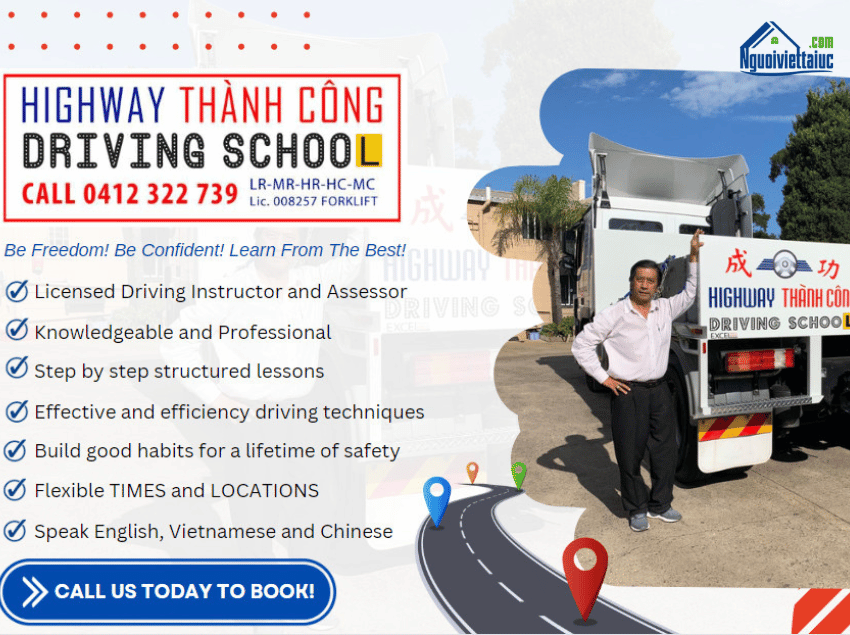 Highway Thanh Cong Driving School chuyên dạy lái xe hạng nặng