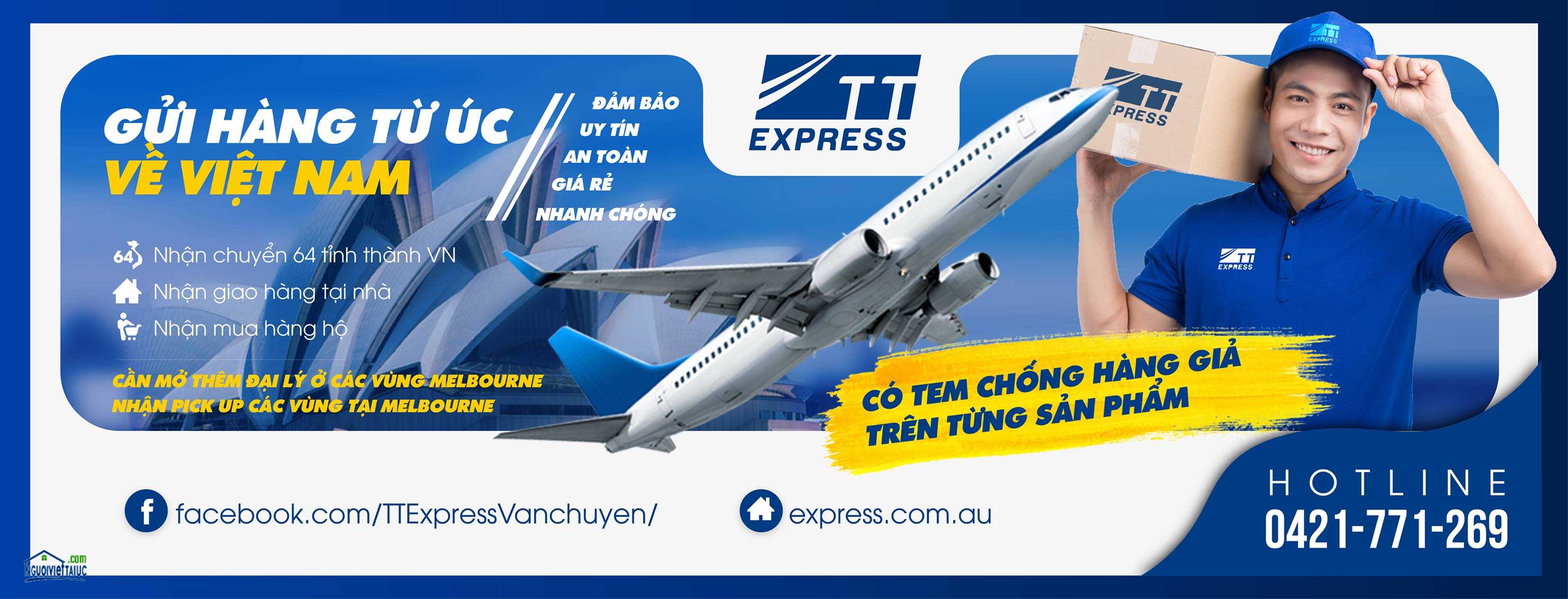 TT Express Dịch vụ vận chuyển từ Melbourne về Việt Nam 