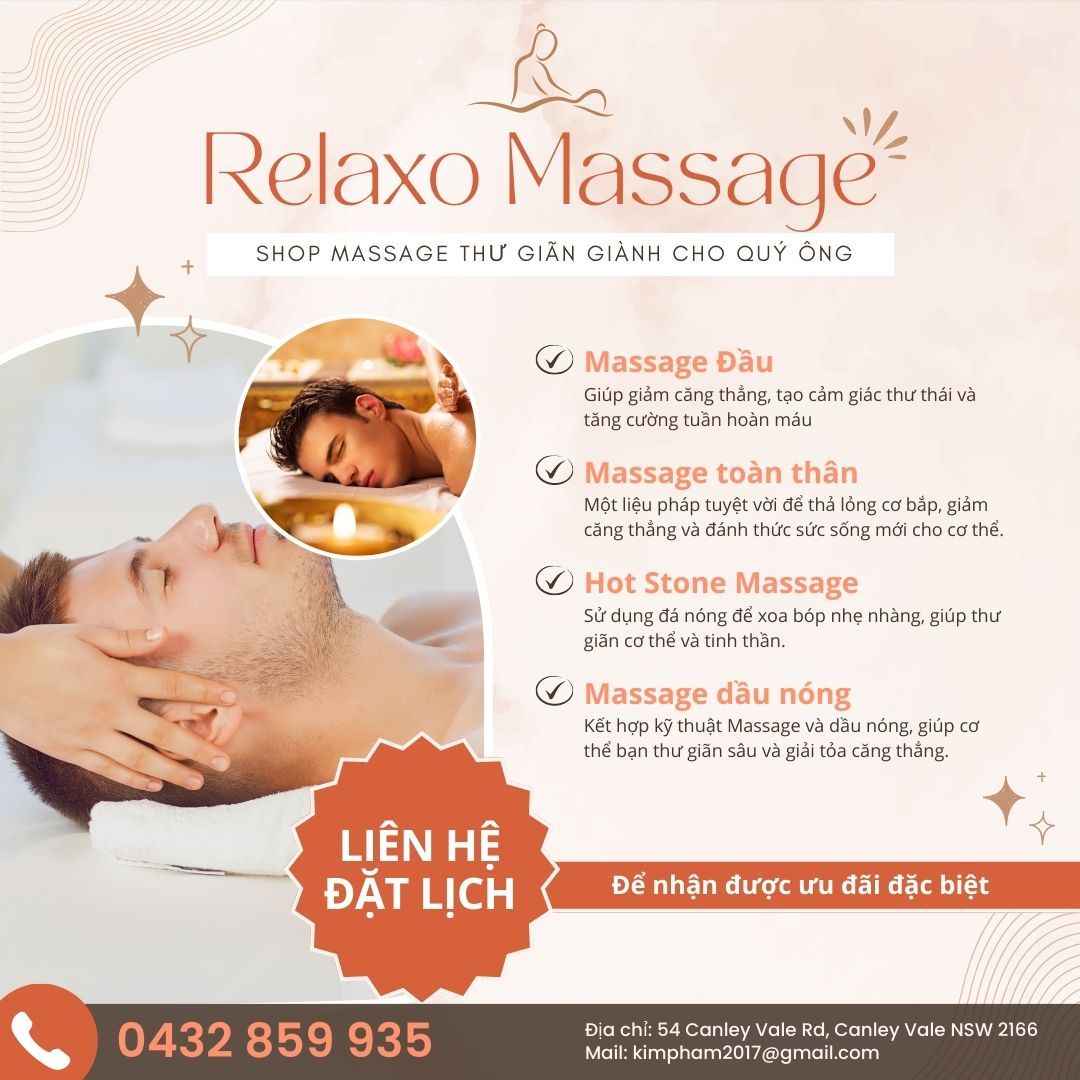 Relaxo Massage Shop Massage Thư Giãn Dành Cho Quý Ông 6389